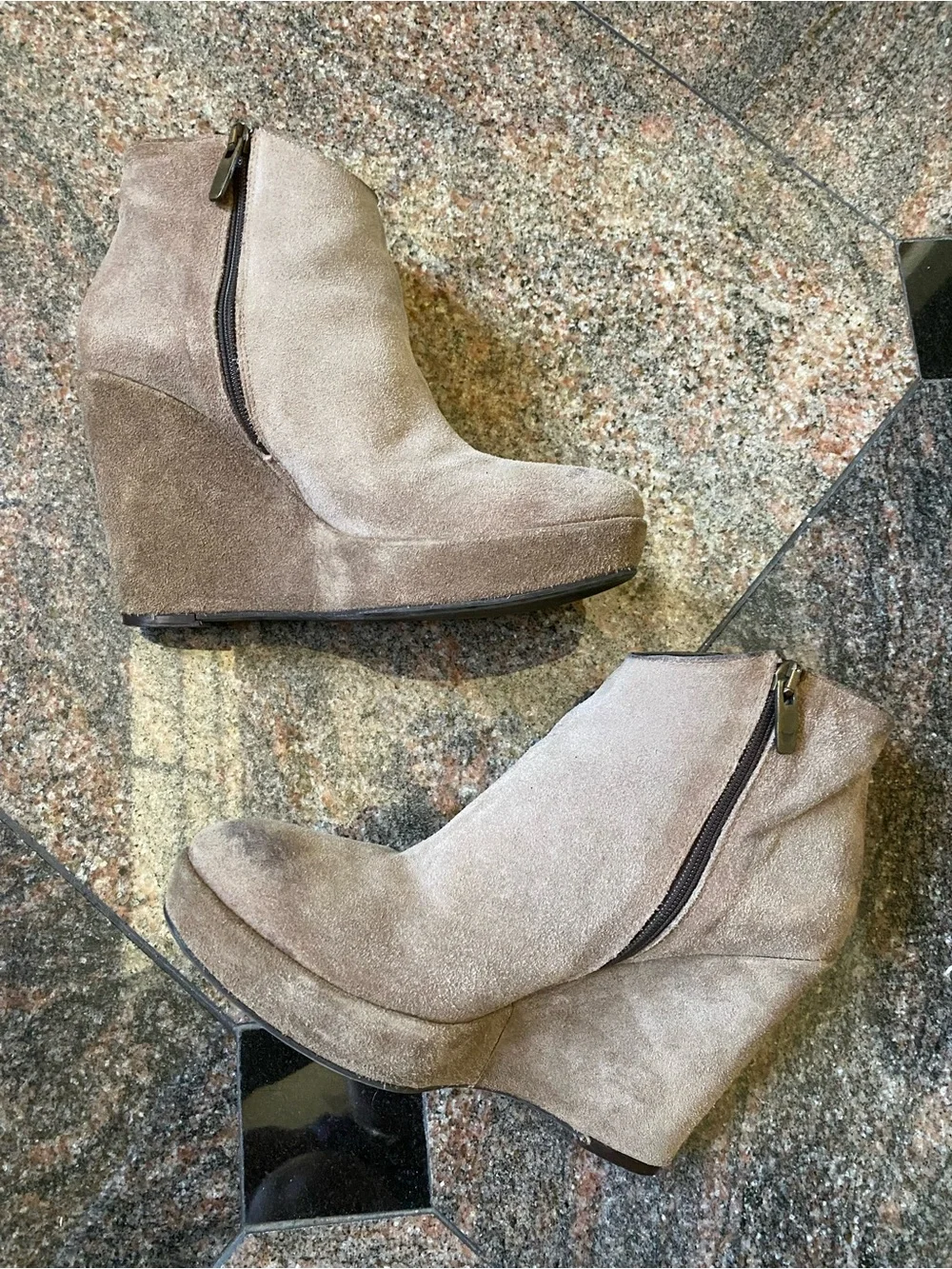 ALTERNATIVA Ankle boots, Grey, Size 7